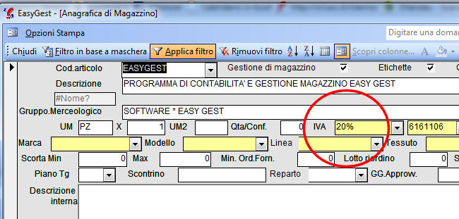 IVA a 20