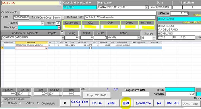 Generazione File XML
